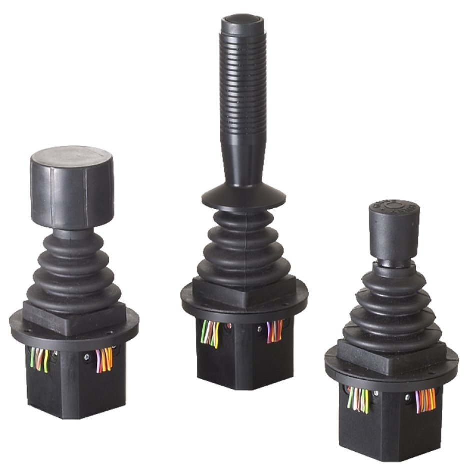 Joystick JC 400 mulyiakse, ulike fingertupp-variasjoner