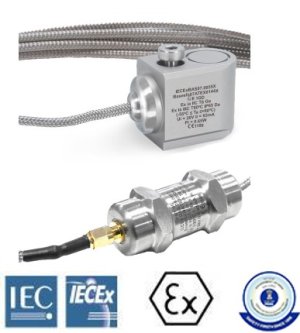 AC høy temperatur HS105IS Egensikret  akselerometer , Side Entry