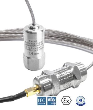 AC Standard høy temp.HS105I Egensikrede akselerometer Top Entry