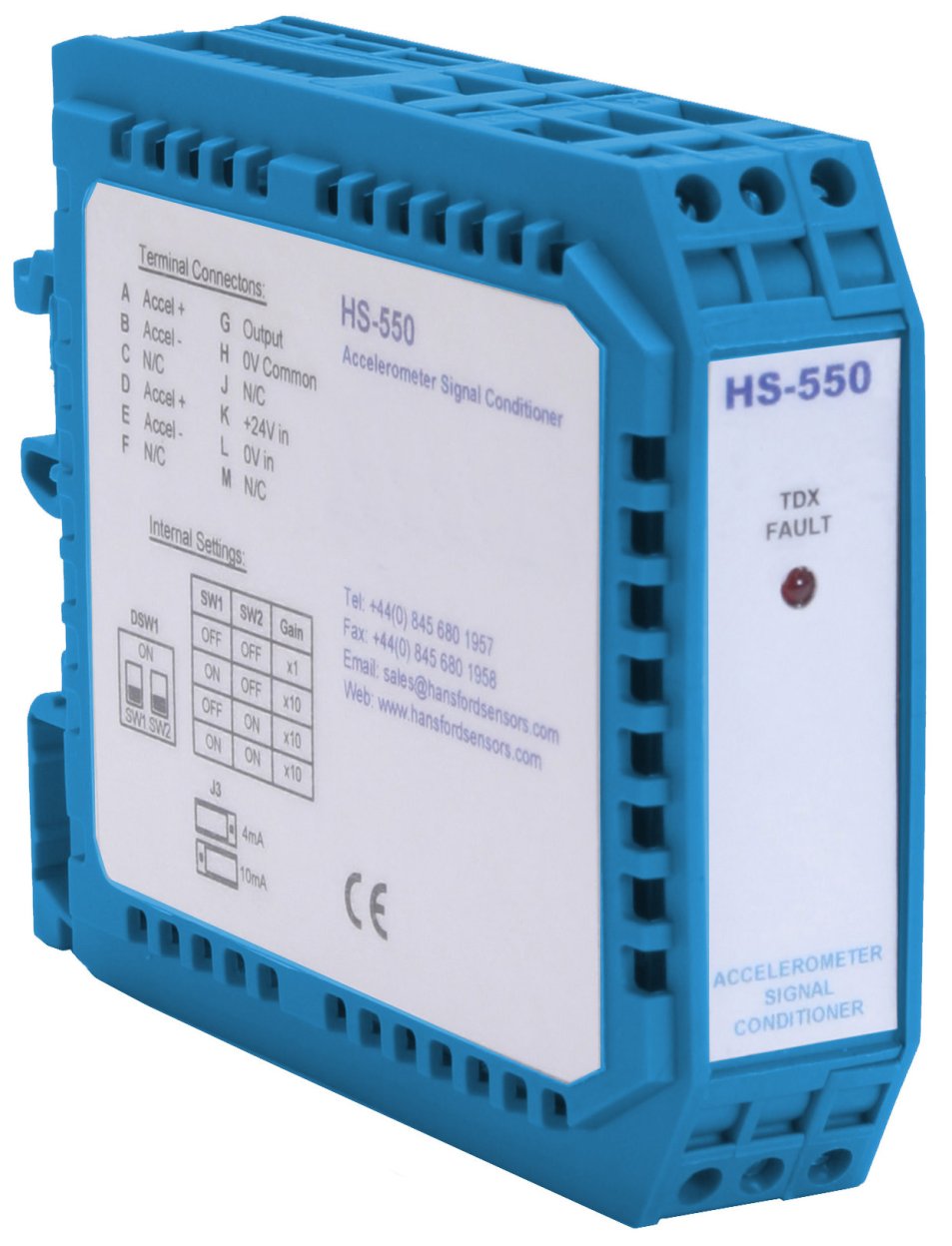 HS-550 SeriesAccelerometer Power Supply and Signal Amplifier
